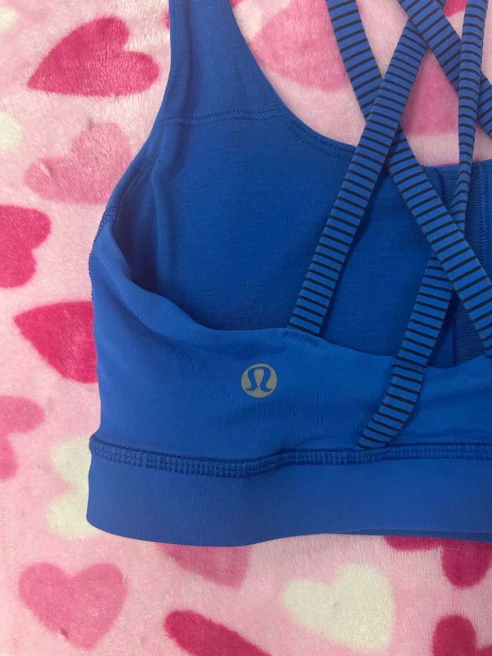 lululemon athletica Cobalt Blue Strappy Sports Bra - Picture 3 of 4